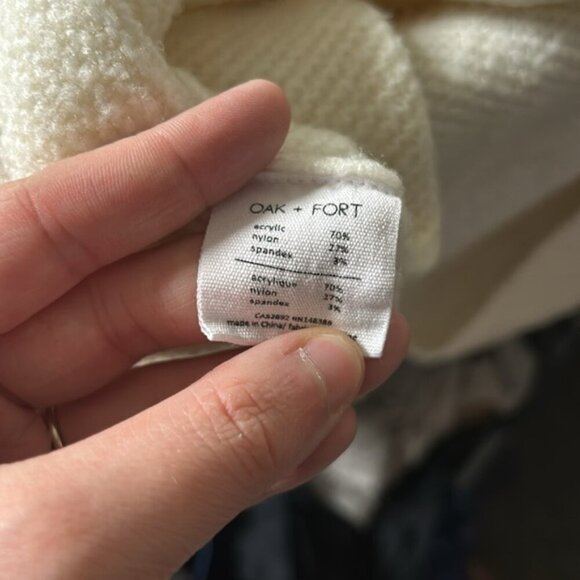 Oak + Fort Chunky Open  Back Knit Sweater - Picture 5 of 5